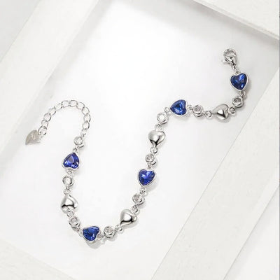 925 Sterling Silver Heart Bracelet