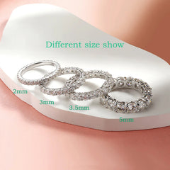 Moissanite Ring for Women Sparkling Wedding