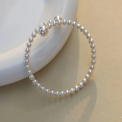 Stretchable Imitation Pearl Bracelet