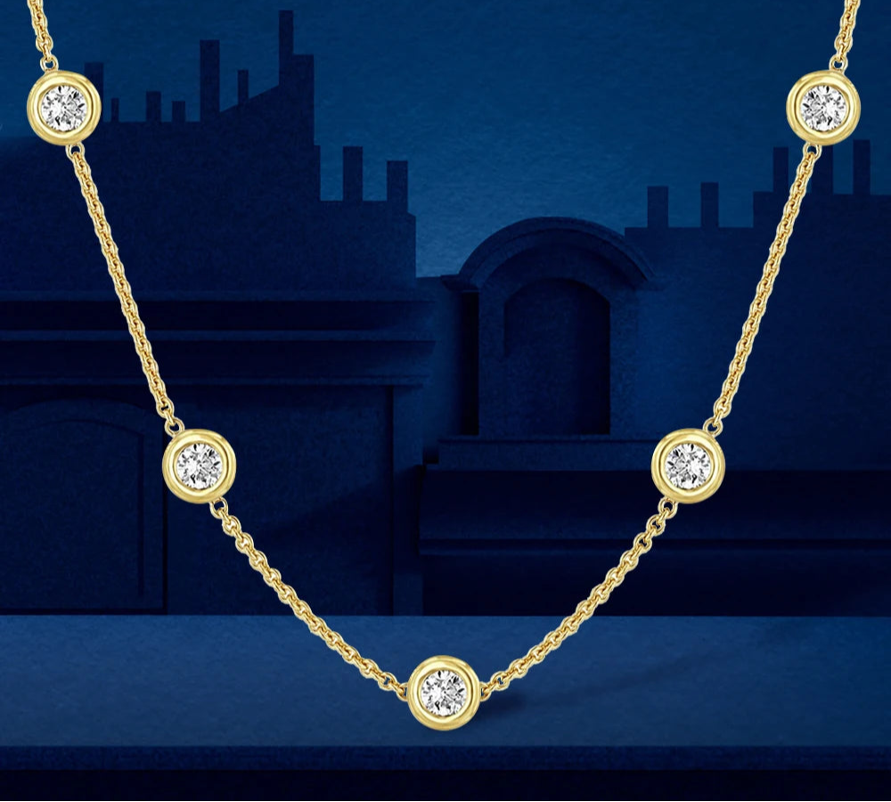 Original 925 Silver Diamond Choker Chain Necklace for Women