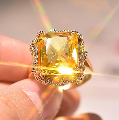 14K Gold Topaz Ring for Women