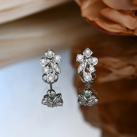 Moissanite Diamond 925 Sterling Silver Stud Earrings