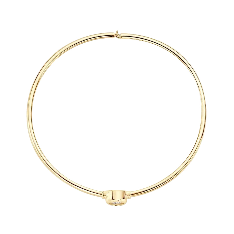 Moissanite Diamond Solitaire Bangle Bracelet for Aries