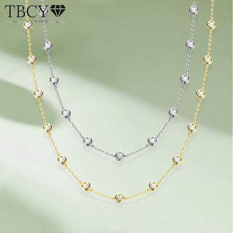 Moissanite Choker Necklace