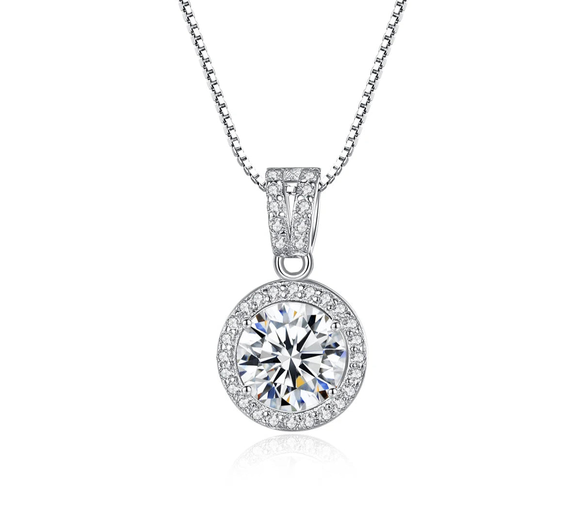 Aries Moissanite Diamond Birthstone Pendant Necklace