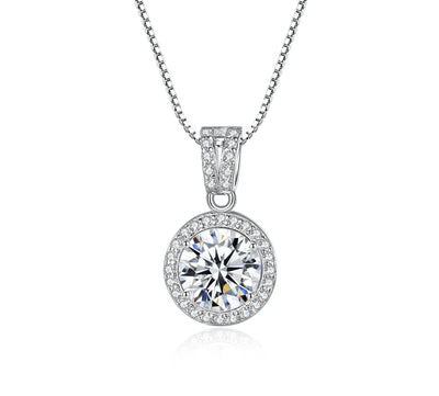 Aries Moissanite Diamond Birthstone Pendant Necklace