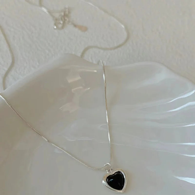 VENTFILLE 925 Sterling Silver Green Crystal Necklace for Women Girl Temperament Banquet Water Drop Jewelry Gift Dropshipping