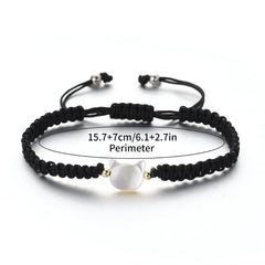 1pair Natural Moonstone Obsidian Bracelets Fidget Bracelet Handmade Couple Cute Black White Cat Bracelet Accessories Jewelry