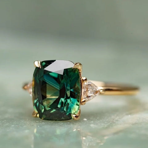 Classic Green Gemstone Ring