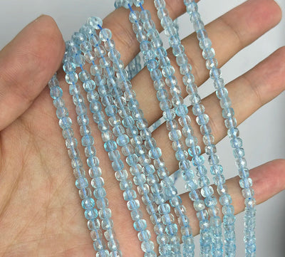 Wholesale Natural Blue Topaz Faceted Beads