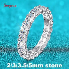 Moissanite Ring for Women Sparkling Wedding