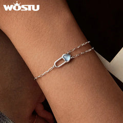 Aquamarine Stackable Bracelet