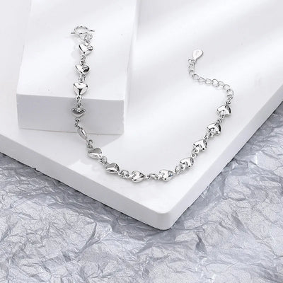 April's Diamond-Studded Adjustable Butterfly Bracelet