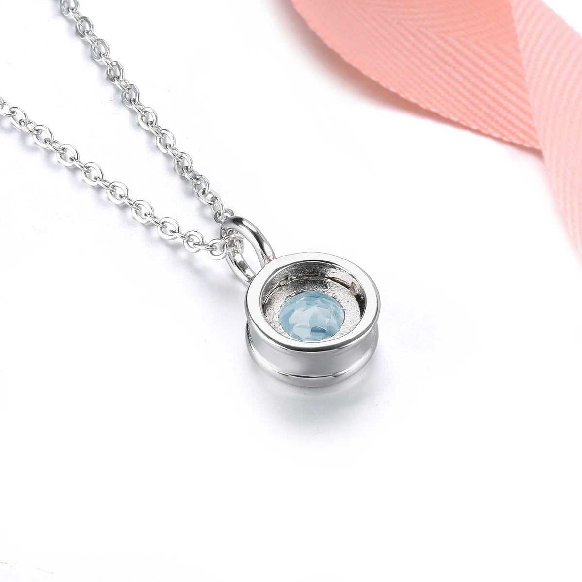 Natural Aquamarine Solid Sterling Silver Pendant