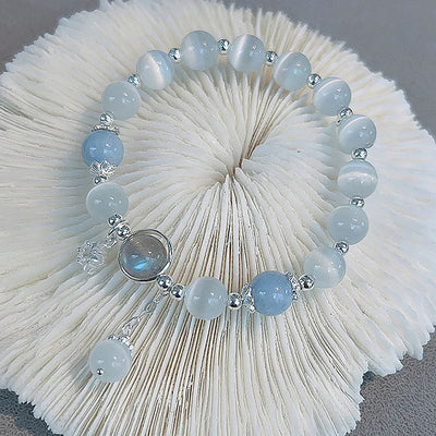 Opal Sea Blue Moonlight Crystal Bracelet