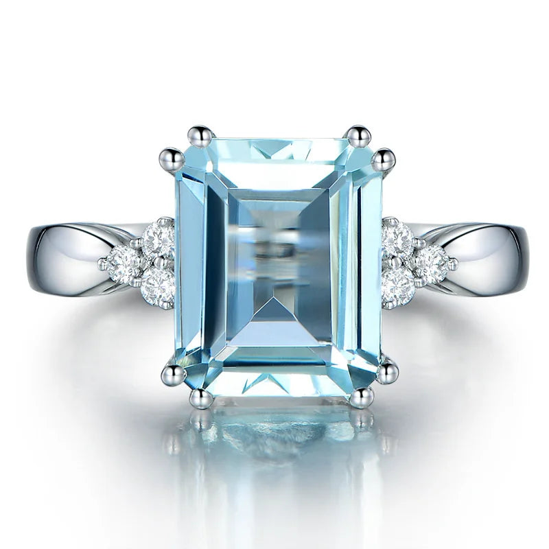 Aquamarine Gemstone Ring