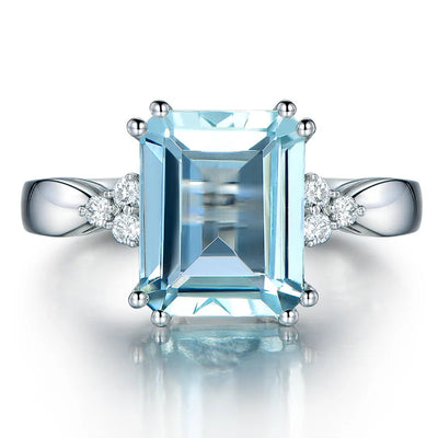 Aquamarine Gemstone Ring