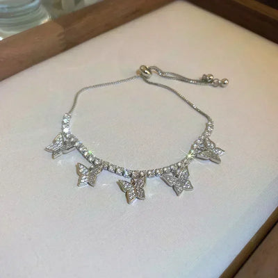 Exquisite Opal Tulip Zircon Bracelet for Women Fashionable Personalized Daily Accessory Party Jewelry Birthday Anniversary Gifts