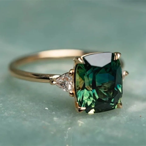 Classic Green Gemstone Ring