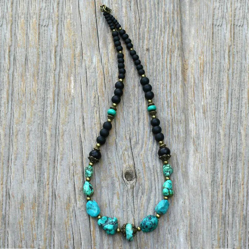 Turquoise Gemstone Necklace for Men