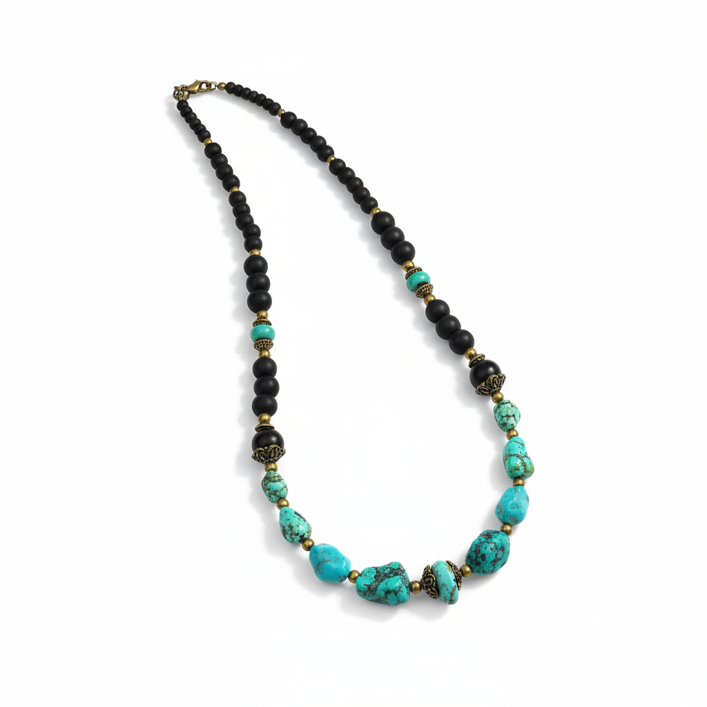 Turquoise Gemstone Necklace for Men