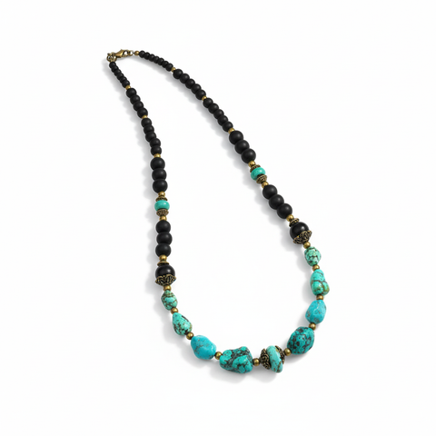 Turquoise Gemstone Necklace for Men