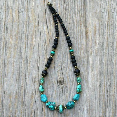 Turquoise Gemstone Necklace for Men