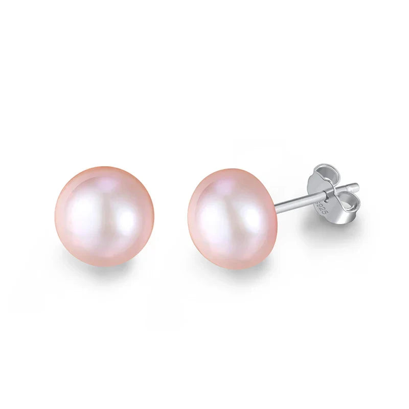 Genuine Freshwater Pearl Stud Earrings