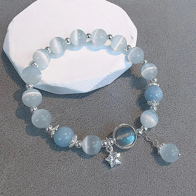Opal Sea Blue Moonlight Crystal Bracelet