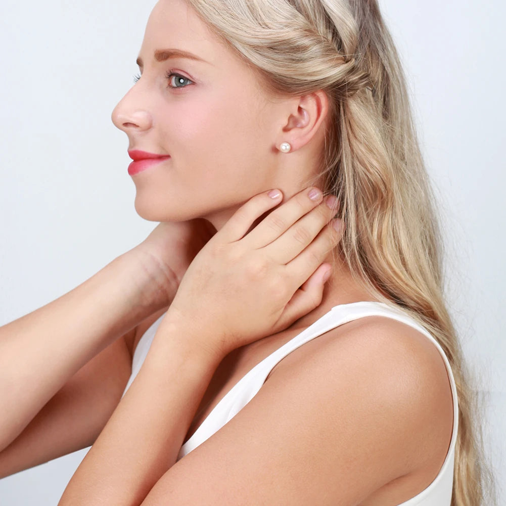 Genuine Freshwater Pearl Stud Earrings