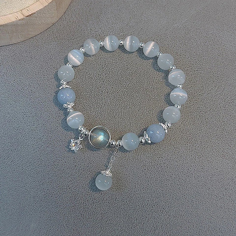 Opal Sea Blue Moonlight Crystal Bracelet