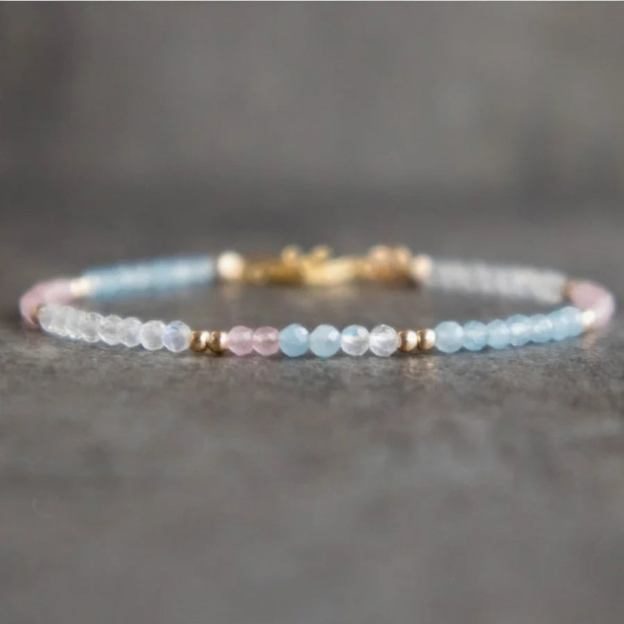 Crystal Beaded Strand Bracelet