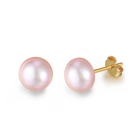 Genuine Freshwater Pearl Stud Earrings