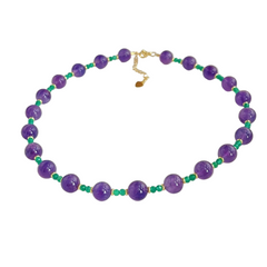 Amethyst Minimalist Unique Necklace for February Born's