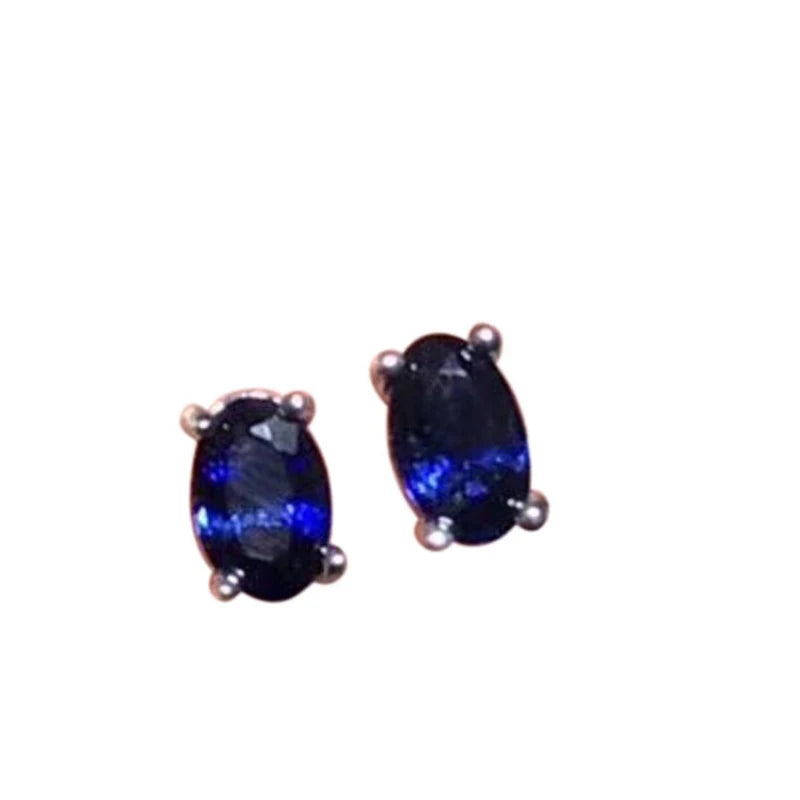 Classic Oval Sapphire Stud Earrings