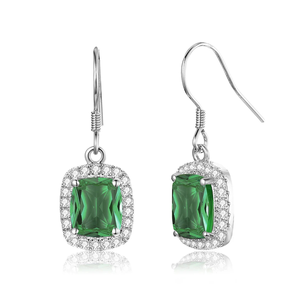 Vintage Aquamarine Earrings 925 Sterling Silver Gemstone Earring for Woman Designer Fine Jewelry Party Mother's Day Gift