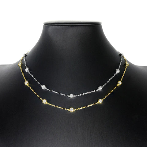 Moissanite Choker Necklace